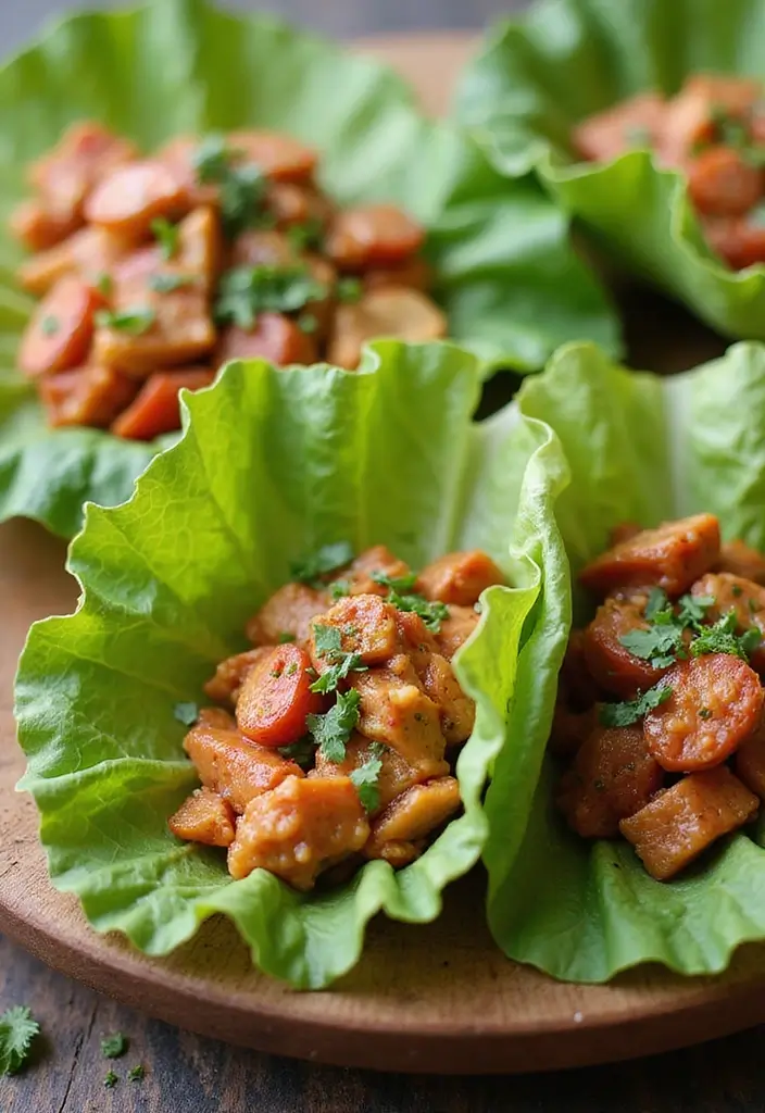 25 Ideal Protein Phase 1 Dinner Recipes You Should Try - 8. Spicy Tuna Salad Lettuce Wraps
