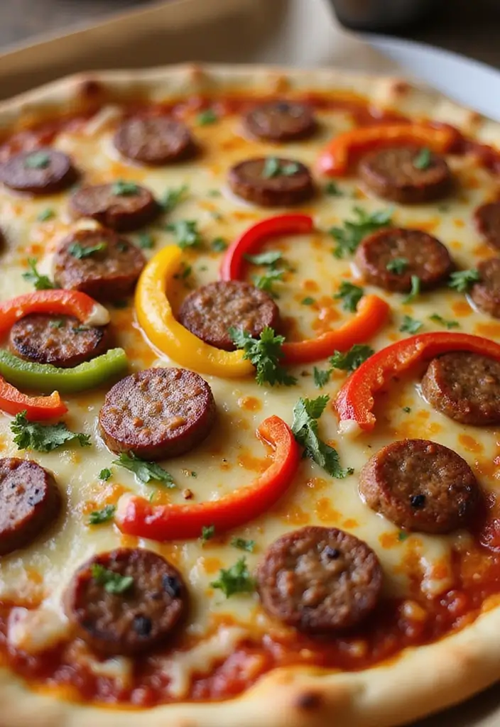 25 Italian Sausage Links Recipes That Make Dinner Delicious - 14. Italian Sausage Pizza with Peppers and Onions