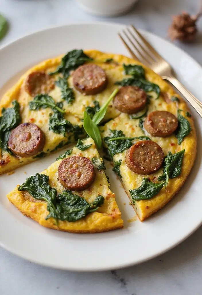 25 Italian Sausage Links Recipes That Make Dinner Delicious - 16. Italian Sausage and Spinach Frittata