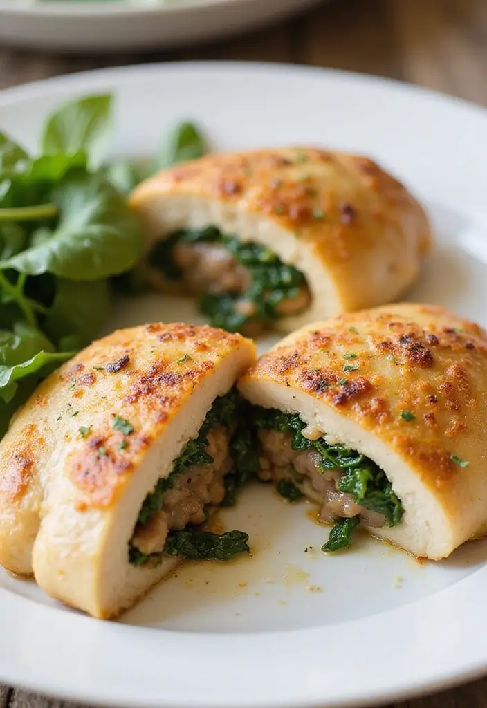 25 Italian Sausage Links Recipes That Make Dinner Delicious - 20. Italian Sausage and Spinach Stuffed Chicken Breasts