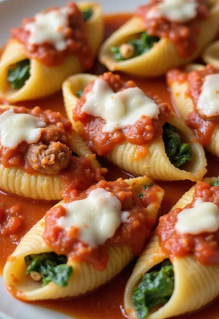 25 Italian Sausage Links Recipes That Make Dinner Delicious - 3. Italian Sausage and Spinach Stuffed Shells