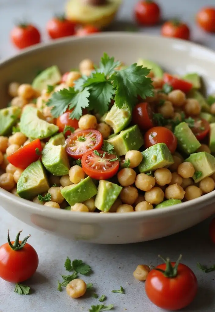 25 Light Dinner Recipes from Cooking Light and Healthy Eats - 21. Chickpea and Avocado Salad