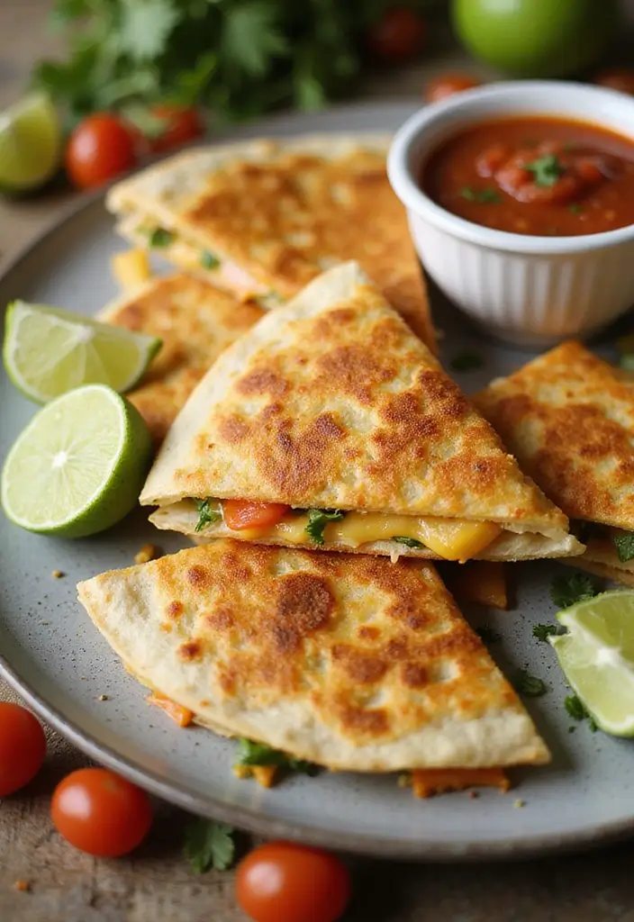 25 Light Dinner Recipes from Cooking Light and Healthy Eats - 22. Veggie and Cheese Quesadillas