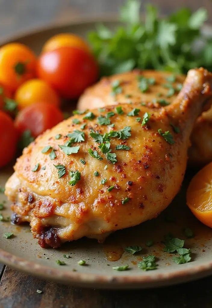 25 Low Carb Air Fryer Dinner Recipes That Are Quick and Tasty - 1. Crispy Air Fryer Chicken Thighs