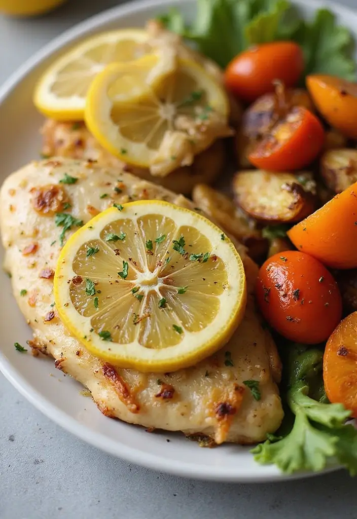 25 Low Carb Air Fryer Dinner Recipes That Are Quick and Tasty - 12. Air Fryer Lemon Garlic Chicken