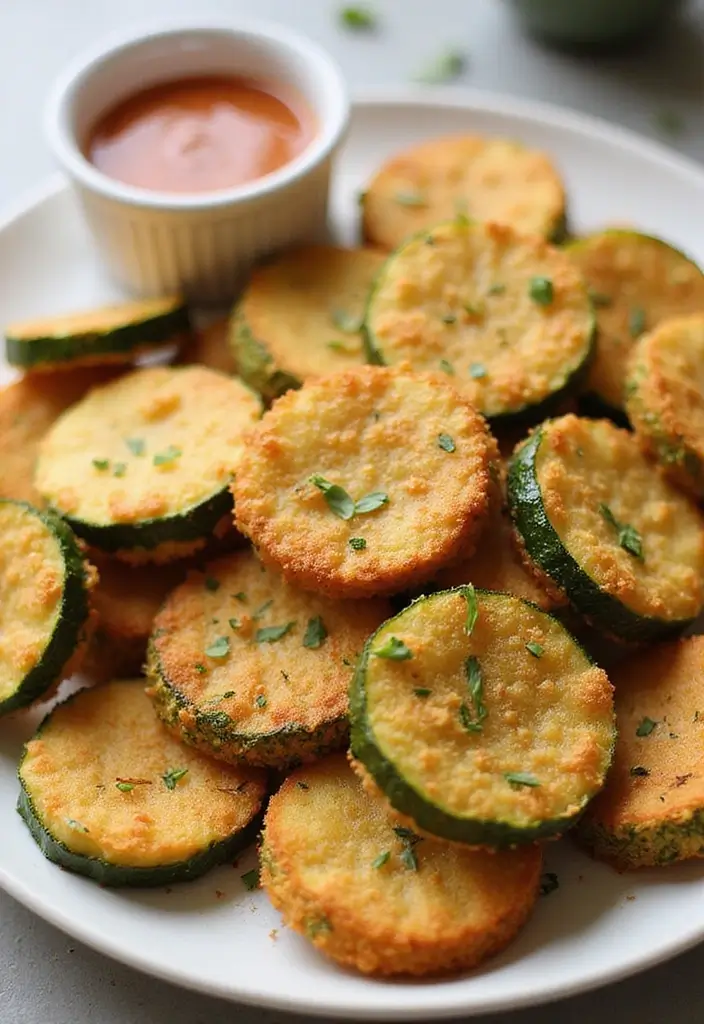 25 Low Carb Air Fryer Dinner Recipes That Are Quick and Tasty - 13. Air Fryer Parmesan Zucchini Fries