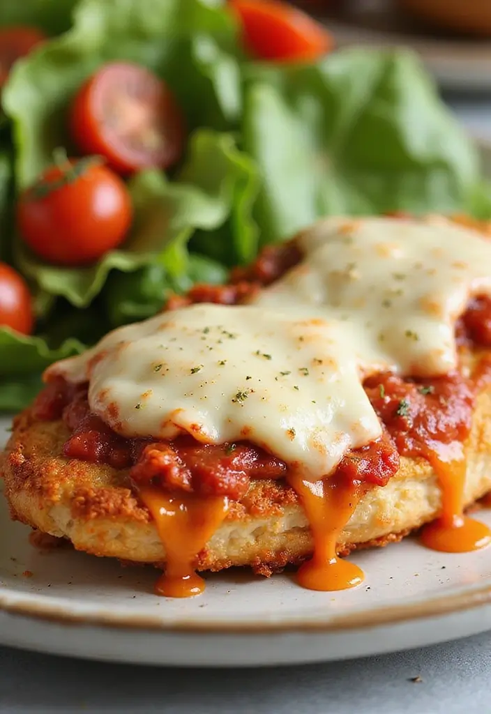 25 Low Carb Air Fryer Dinner Recipes That Are Quick and Tasty - 16. Air Fryer Chicken Parmesan