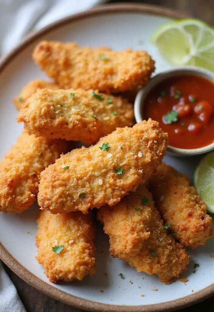 25 Low Carb Air Fryer Dinner Recipes That Are Quick and Tasty - 18. Air Fryer Coconut Chicken