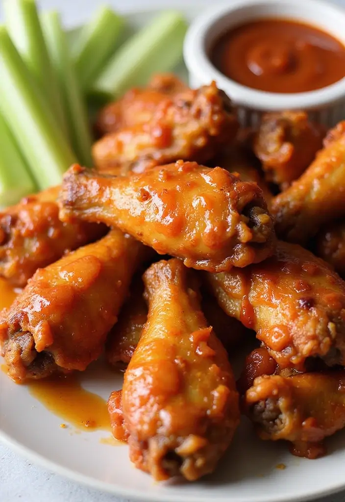 25 Low Carb Air Fryer Dinner Recipes That Are Quick and Tasty - 21. Air Fryer Sweet and Spicy Chicken Wings