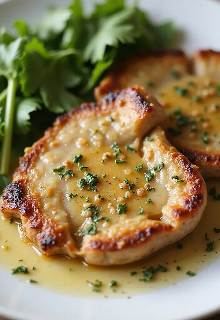 25 Low Carb Air Fryer Dinner Recipes That Are Quick and Tasty - 4. Air Fryer Pork Chops with Garlic Butter