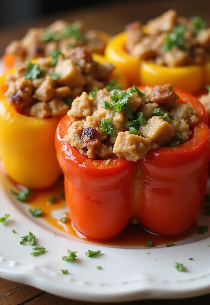 25 Low Carb Air Fryer Dinner Recipes That Are Quick and Tasty - 7. Air Fryer Stuffed Peppers