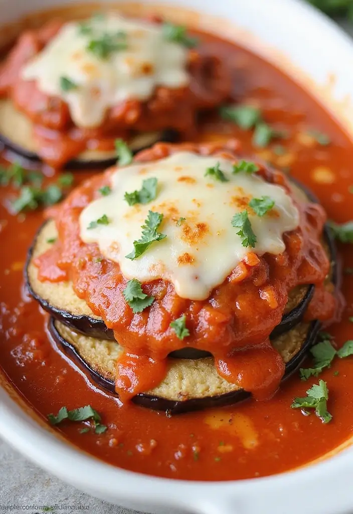 25 Low Carb Air Fryer Dinner Recipes That Are Quick and Tasty - 8. Air Fryer Eggplant Parmesan