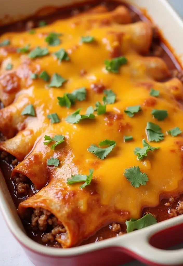 25 Low Carb Ground Beef Recipes for Simple Weeknight Dinners - 18. Low Carb Beef Enchiladas