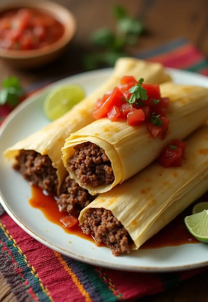 25 Mexican Ground Beef Recipes That Spice Up Dinner - 12. Ground Beef Tamales