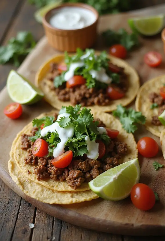 25 Mexican Ground Beef Recipes That Spice Up Dinner - 16. Ground Beef Tostadas