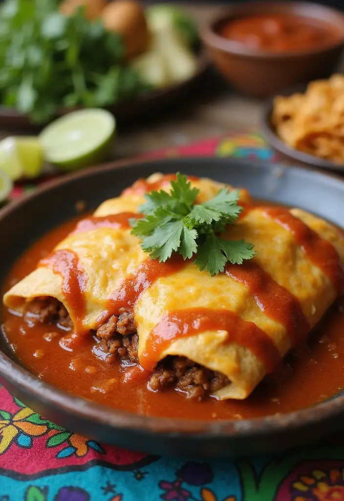 25 Mexican Ground Beef Recipes That Spice Up Dinner - 2. Beef Enchiladas