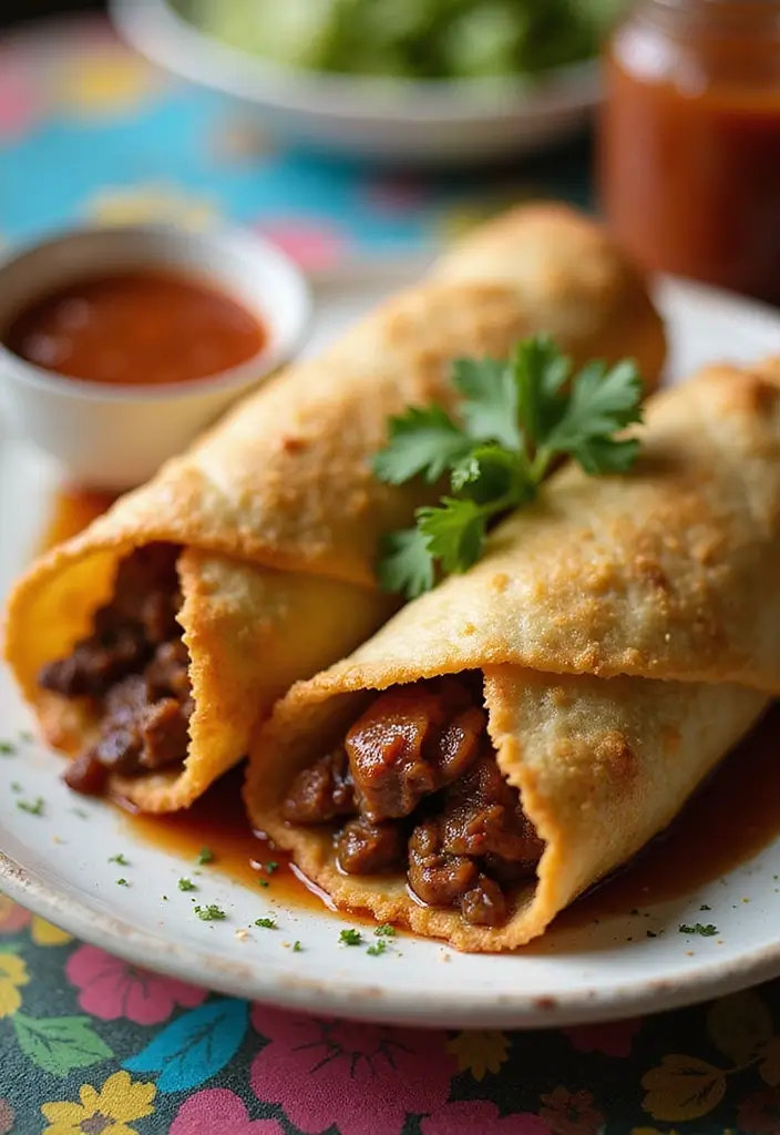 25 Mexican Ground Beef Recipes That Spice Up Dinner - 20. Beef Taquitos