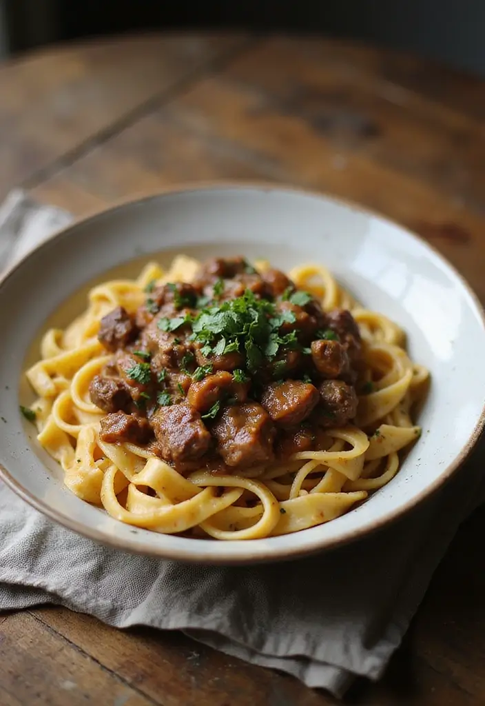 25 Mexican Ground Beef Recipes That Spice Up Dinner - 21. Mexican Beef Stroganoff