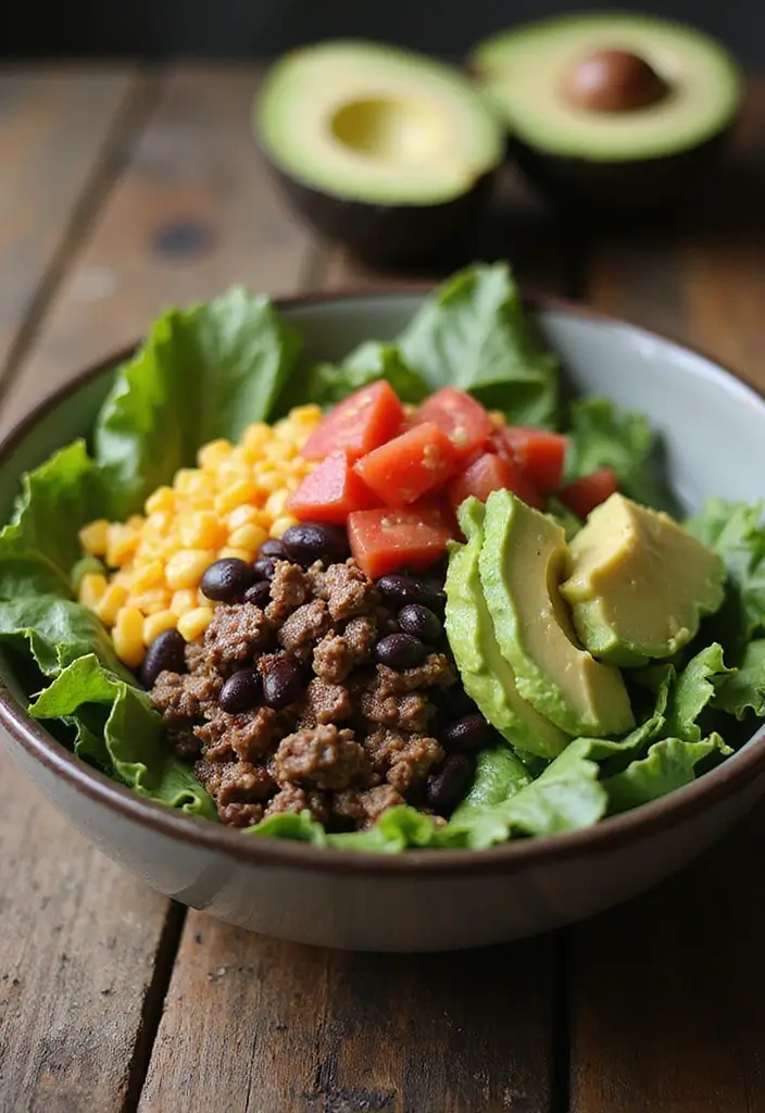 25 Mexican Ground Beef Recipes That Spice Up Dinner - 3. Taco Salad Bowls