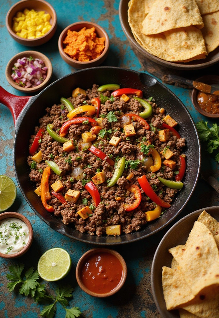 25 Mexican Ground Beef Recipes That Spice Up Dinner - 9. Ground Beef Fajitas