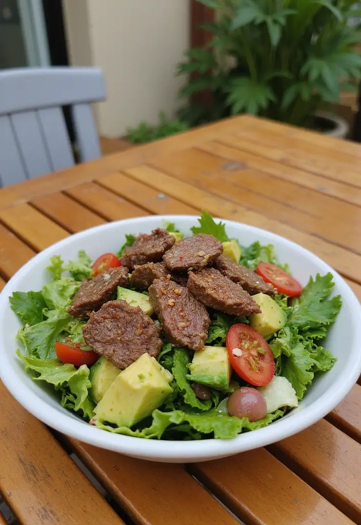 25 Paleo Ground Beef Recipes That Work for Dinner - 10. Beef and Avocado Salad