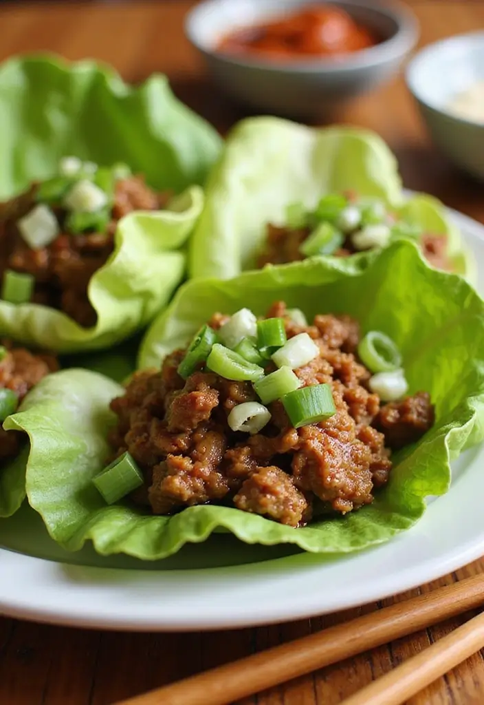 25 Paleo Ground Beef Recipes That Work for Dinner - 13. Asian-inspired Beef Lettuce Cups