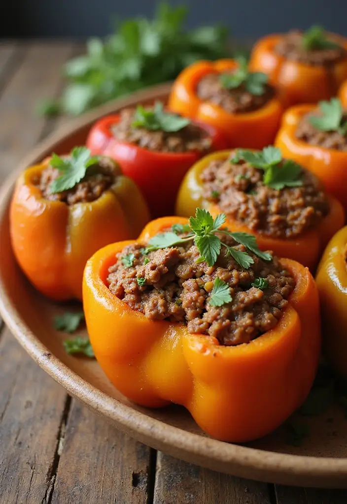 25 Paleo Ground Beef Recipes That Work for Dinner - 4. Ground Beef Stuffed Bell Peppers