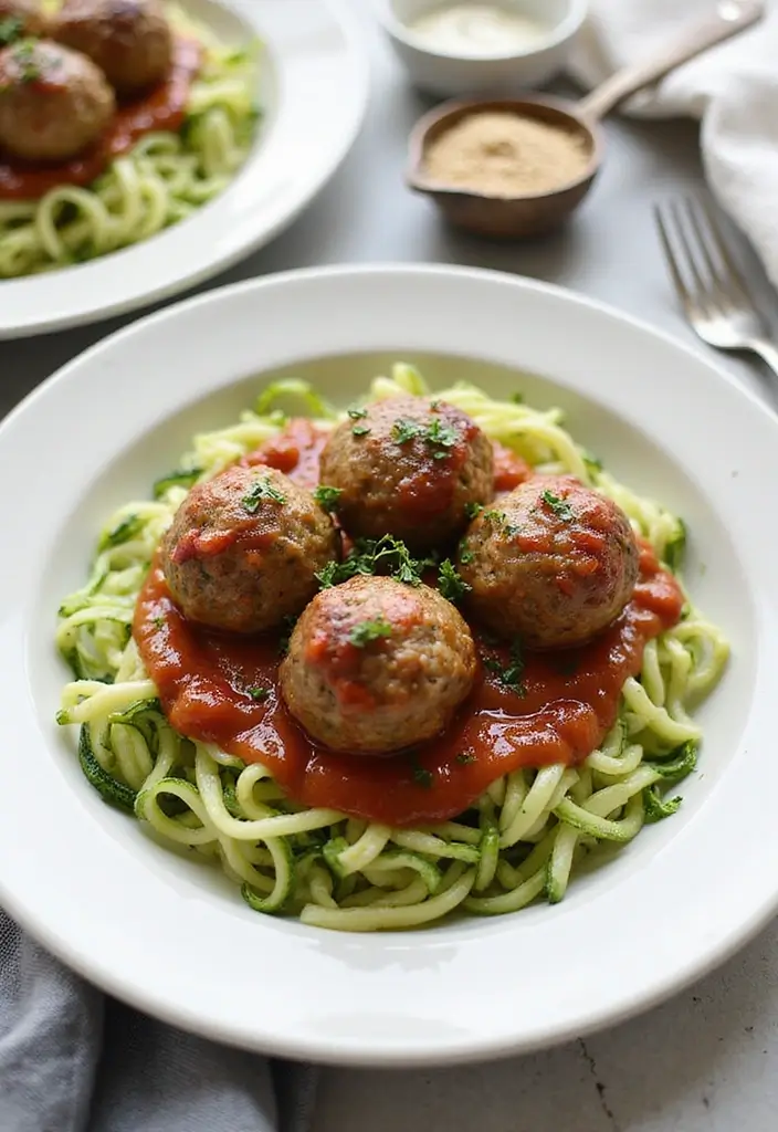 25 Paleo Ground Beef Recipes That Work for Dinner - 7. Paleo Meatballs with Zucchini Noodles
