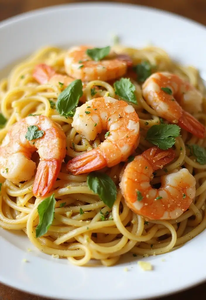 25 Quick and Easy Dinner Recipes for Two Simple Weeknight Meals - 1. Lemon Garlic Shrimp Pasta