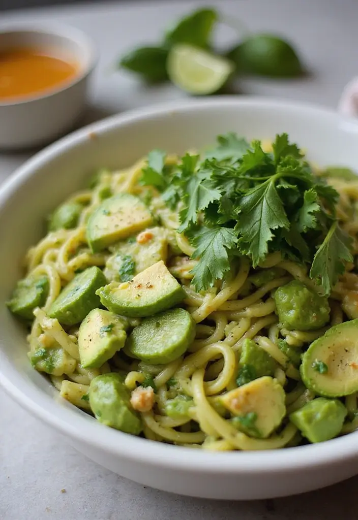25 Quick and Easy Dinner Recipes for Two Simple Weeknight Meals - 21. Creamy Avocado Pasta