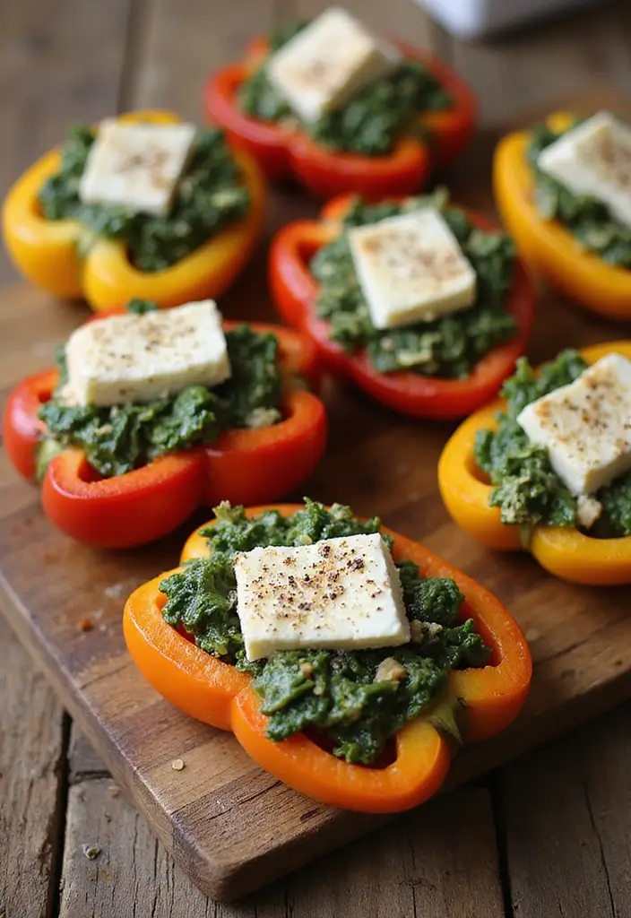25 Quick and Easy Dinner Recipes for Two Simple Weeknight Meals - 8. Spinach and Feta Stuffed Peppers
