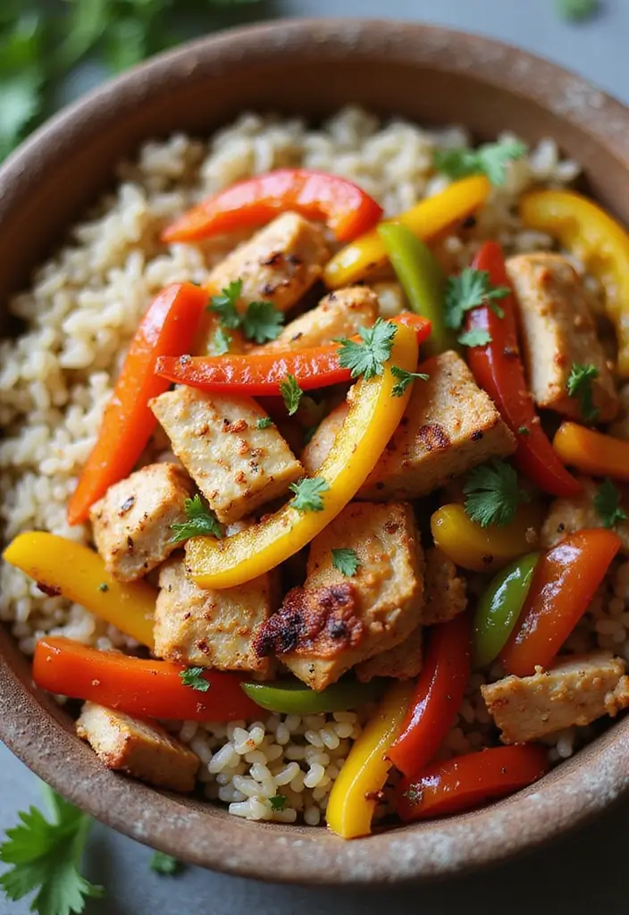 25 Quick and Easy Healthy Dinner Recipes Ready Fast - 17. Chicken Fajita Bowls