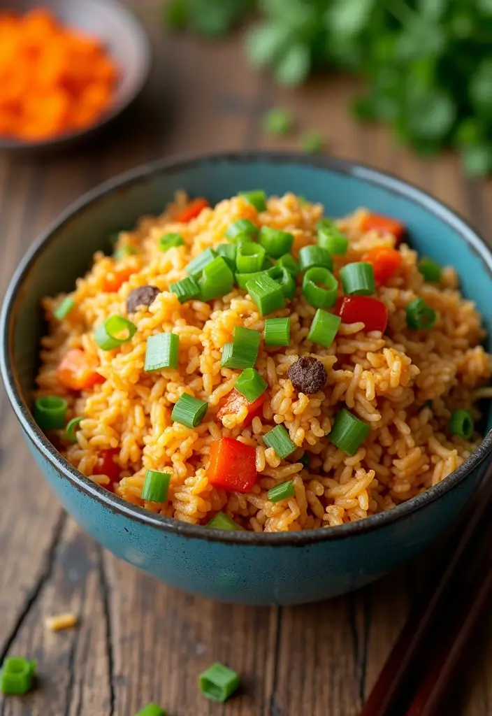 25 Quick and Easy Healthy Dinner Recipes Ready Fast - 18. Vegetable Fried Rice
