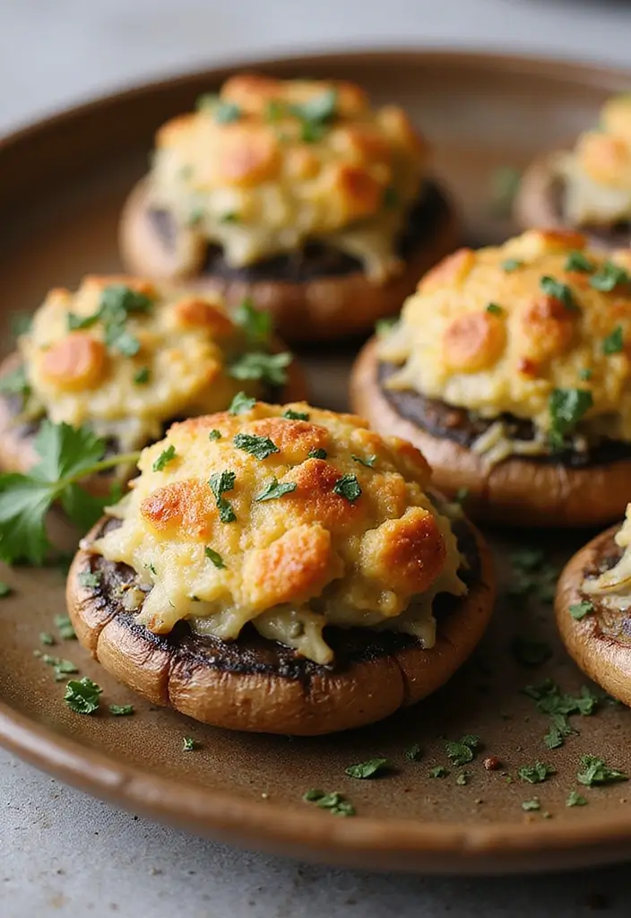 25 Quick and Easy Healthy Dinner Recipes Ready Fast - 20. Stuffed Portobello Mushrooms