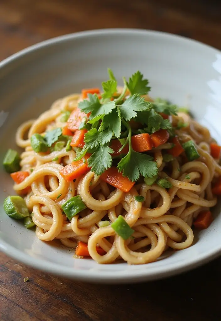 25 Quick and Easy Healthy Dinner Recipes Ready Fast - 22. Thai Peanut Noodles