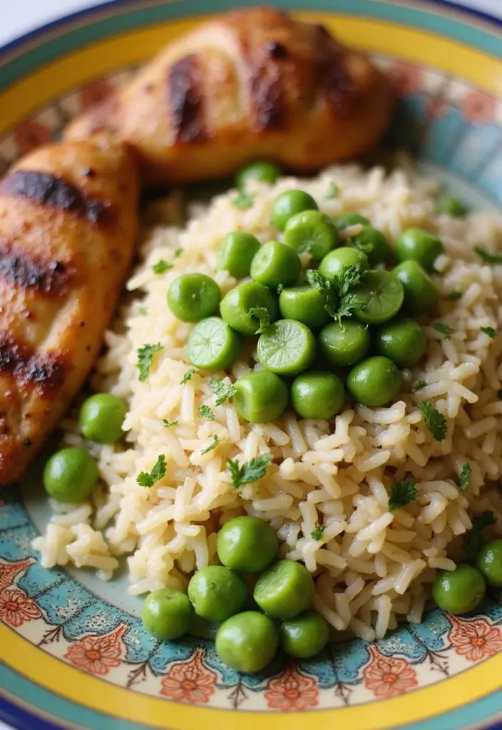 25 Rice Recipes for Dinner and Side Dishes That Complete the Meal - 13. Peas and Rice