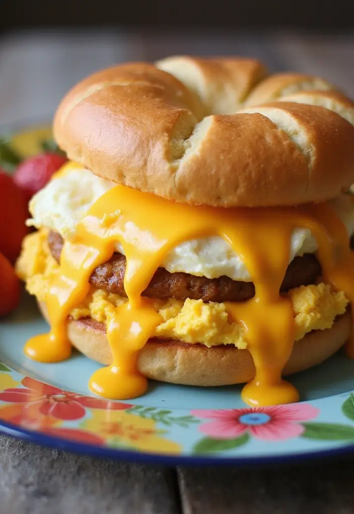 25 Simple 3 Ingredient Dinner Recipes You’ll Want to Try - 11. Egg and Cheese Breakfast Sandwich