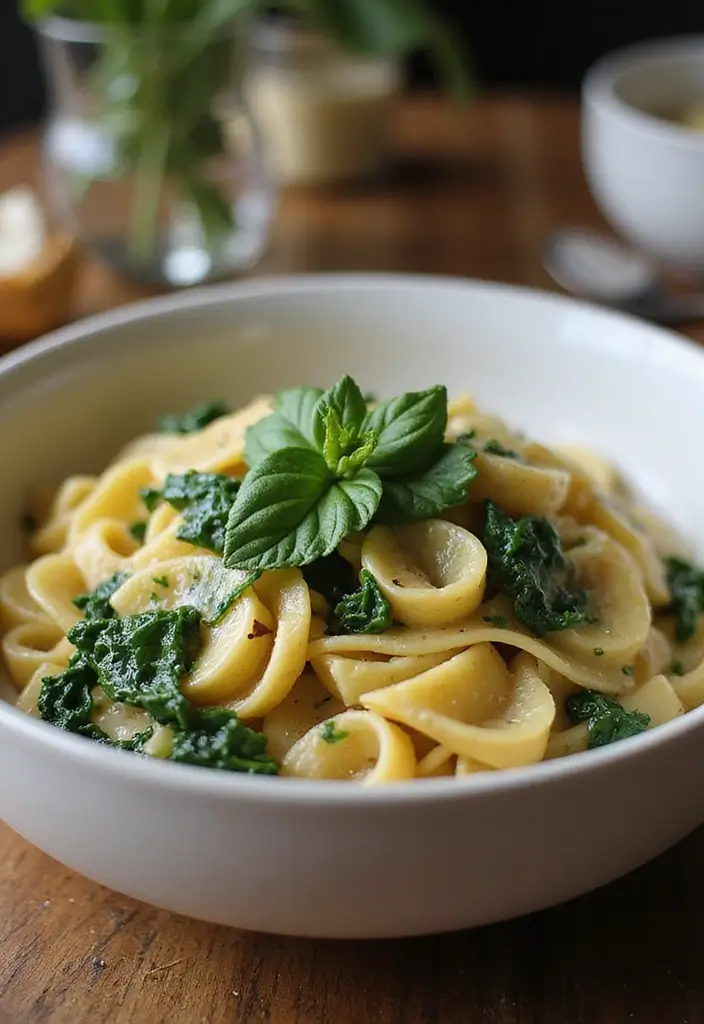 25 Simple 3 Ingredient Dinner Recipes You’ll Want to Try - 18. Pasta with Garlic Butter and Spinach