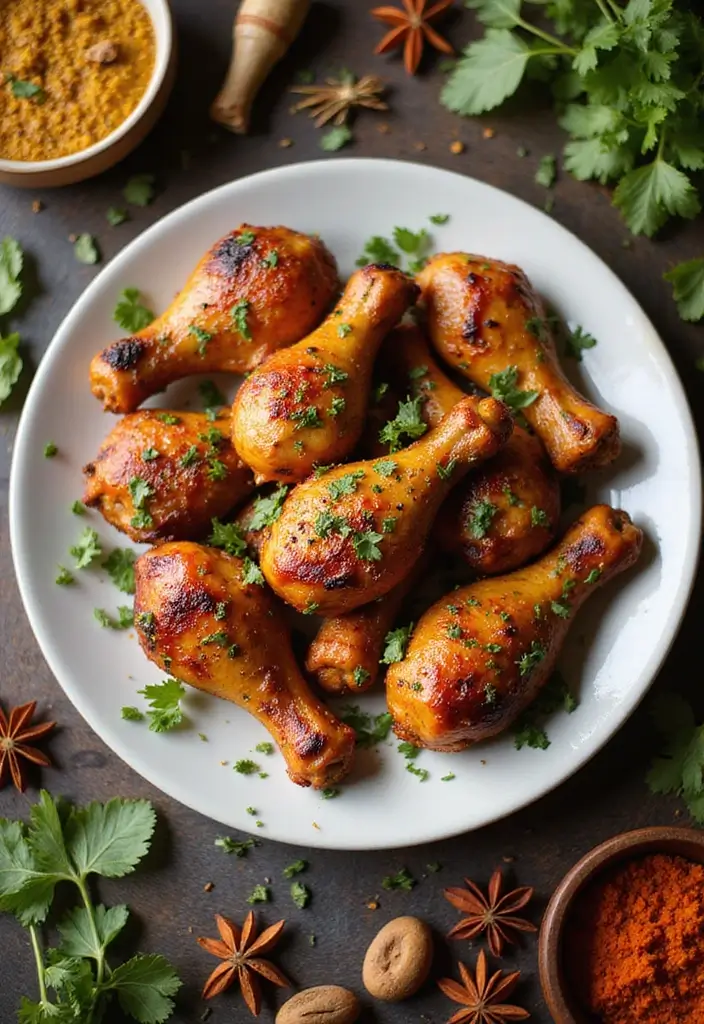 25 Simple 3 Ingredient Dinner Recipes You’ll Want to Try - 21. Tandoori Chicken Drumsticks