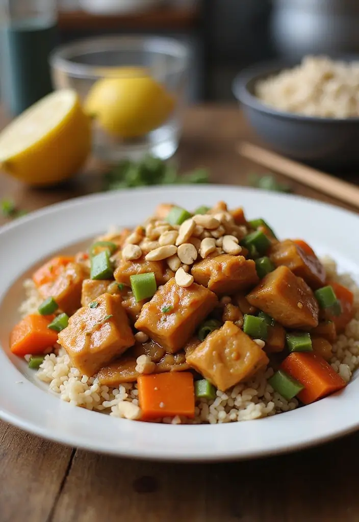 25 Simple 3 Ingredient Dinner Recipes You’ll Want to Try - 9. Peanut Butter Chicken Stir-Fry