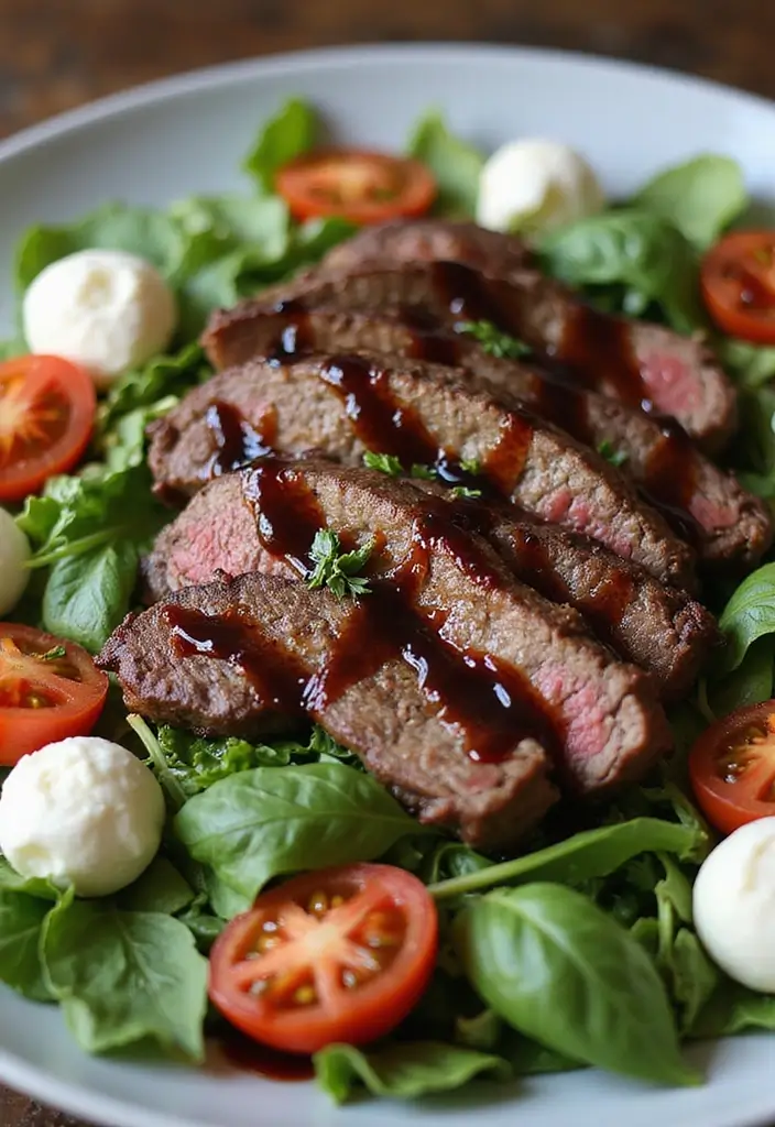 25 Steak Salad Recipes for Fresh and Flavorful Summer Dinners - 15. Caprese Steak Salad