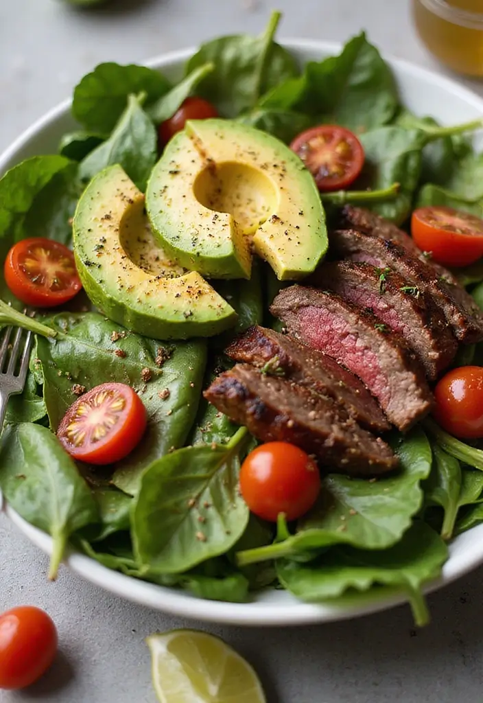 25 Steak Salad Recipes for Fresh and Flavorful Summer Dinners - 16. Beef and Avocado Salad