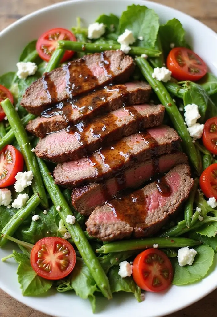 25 Steak Salad Recipes for Fresh and Flavorful Summer Dinners - 17. Grilled Steak Salad with Green Beans
