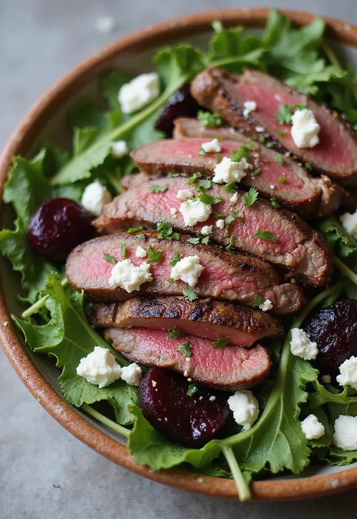 25 Steak Salad Recipes for Fresh and Flavorful Summer Dinners - 24. Steak Salad with Roasted Beets