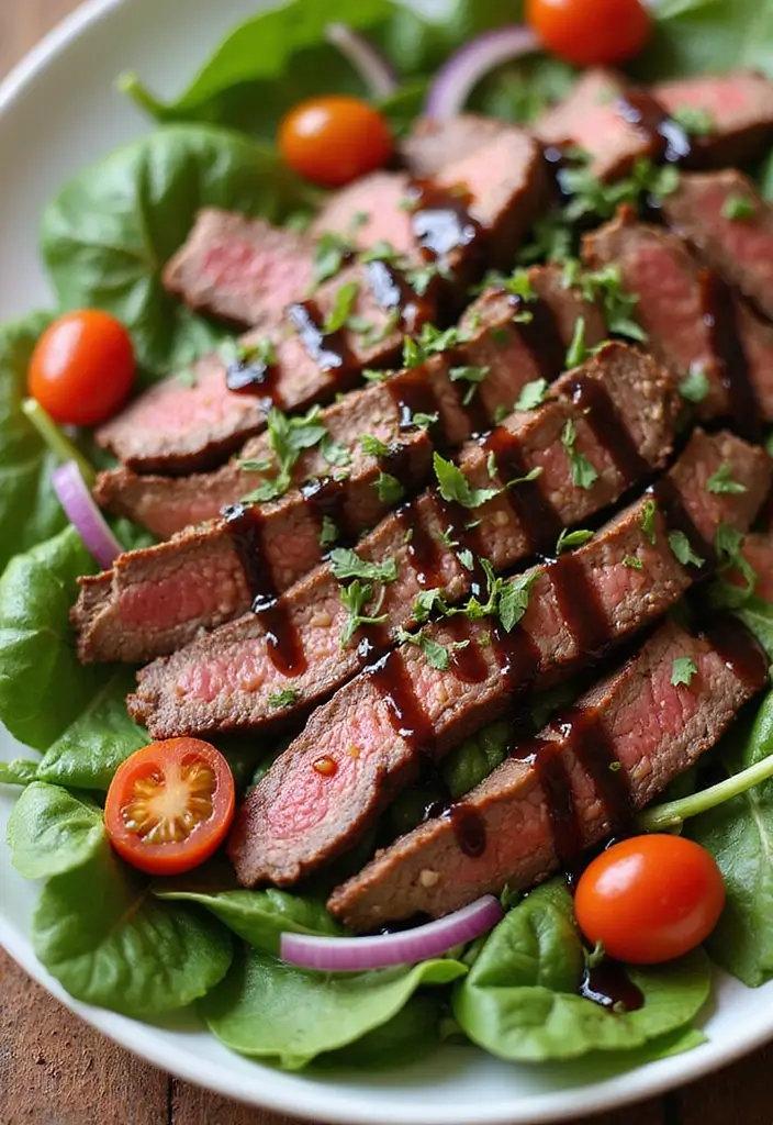 25 Steak Salad Recipes for Fresh and Flavorful Summer Dinners - 6. Italian Steak Salad with Balsamic Vinaigrette