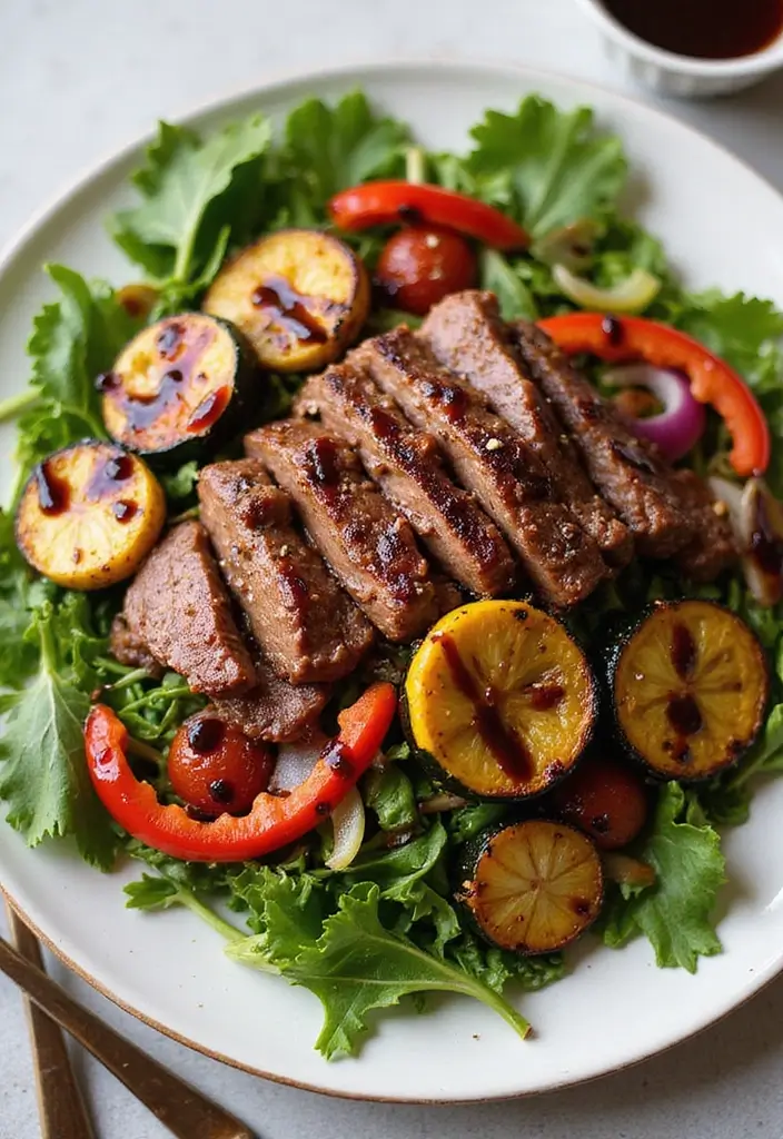 25 Steak Salad Recipes for Fresh and Flavorful Summer Dinners - 7. Steak Salad with Roasted Vegetables
