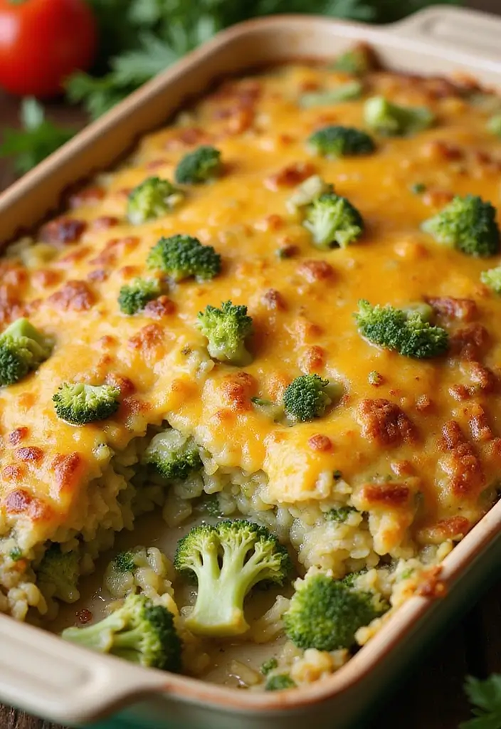 26 Easy Gluten Free Dinner Recipes for Busy Families - 1. Cheesy Broccoli and Rice Casserole
