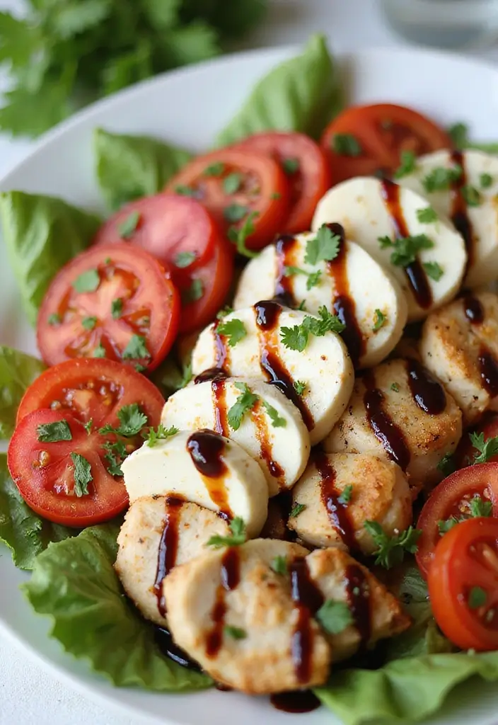 26 Easy Gluten Free Dinner Recipes for Busy Families - 15. Caprese Salad with Grilled Chicken