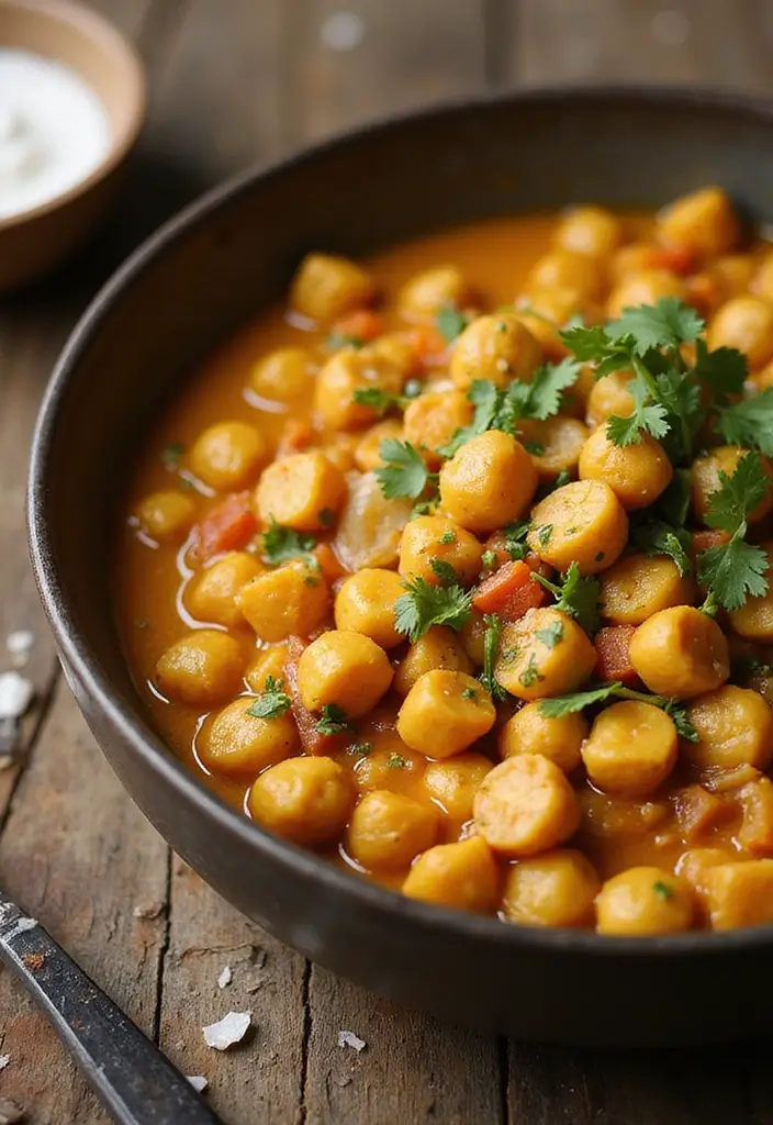 26 Easy Gluten Free Dinner Recipes for Busy Families - 19. Coconut Curry Chickpeas