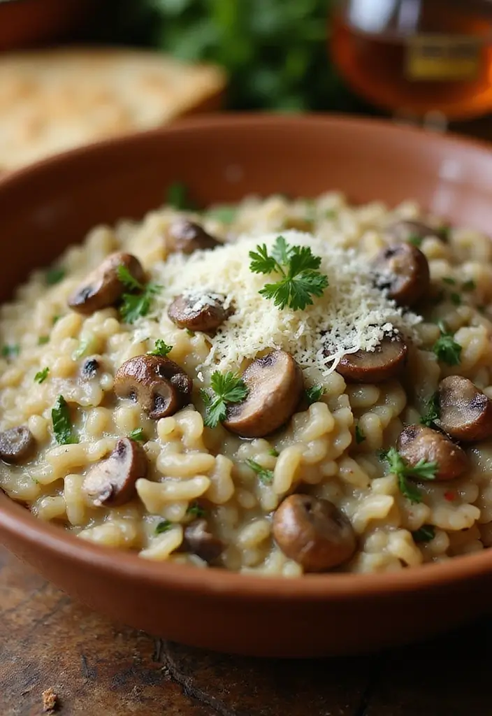 26 Easy Gluten Free Dinner Recipes for Busy Families - 22. Creamy Mushroom Risotto